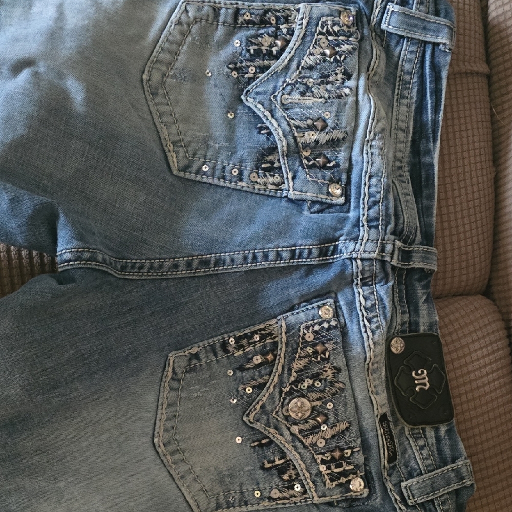 Embellished Blue Jeans